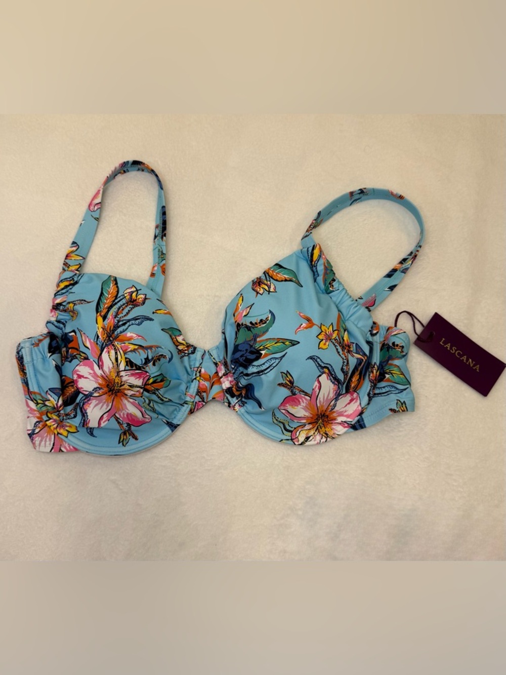 Lascana Women's Hibiscus Print Underwire Bikini Top & Bikini Bottoms NWT - Picture 9 of 16